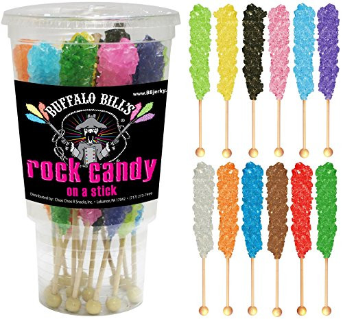 Buffalo Bills Mixed Rock Candy On A Stick 12ct cup mixed rock candy crystal sticks in 12 flavors Buffalo Bills Mixed Rock Candy On A Stick 12ct cup mixed rock candy crystal sticks in 12 flavors