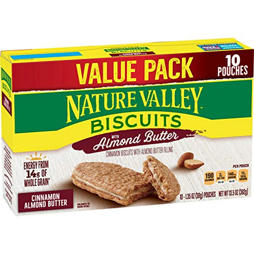 Nature Valley Biscuits Almond Butter Breakfast Biscuits w Nut Filling 135 oz