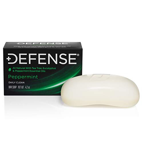 Defense Soap Peppermint 4 Ounce Bar Contains Natural Tea Tree Peppermint and Eucalyptus Oil Defense Soap Peppermint 4 Ounce Bar Contains Natural Tea Tree Peppermint and Eucalyptus Oil