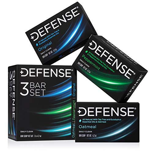 Defense Soap 3 Bar Soap Set Original Peppermint and Oatmeal Defense Soap 3 Bar Soap Set Original Peppermint and Oatmeal