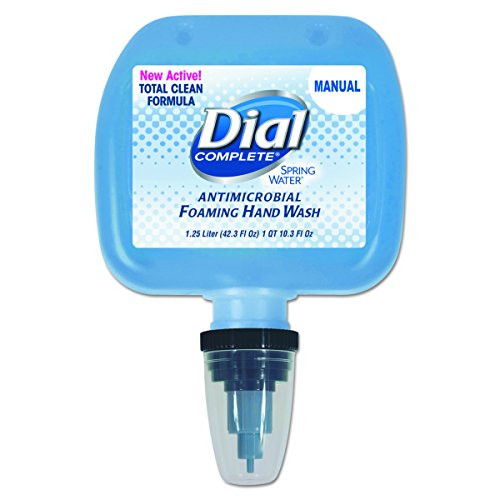 Dial Professional 13441CT Antimicrobial Foaming Hand Wash Spring Water Scent 125 L Cartridge Case of 3