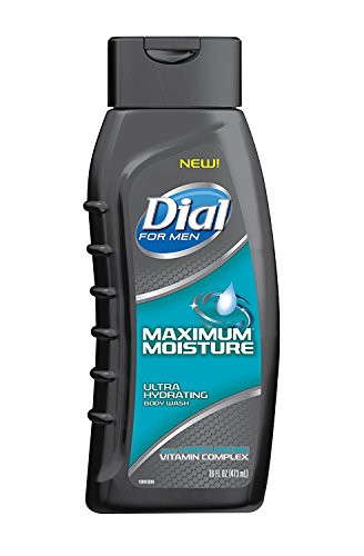 Dial for Men Body Wash Maximum Moisture with Moisturizing Vitamin Complex 16 Fluid oz Pack of 6