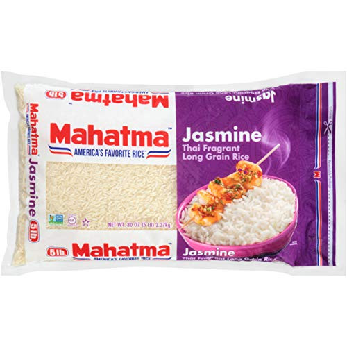 Mahatma Authentic Aromatic Thai Jasmine White Rice GlutenFree NonGMO Vegan 5 lb Mahatma Authentic Aromatic Thai Jasmine White Rice GlutenFree NonGMO Vegan 5 lb