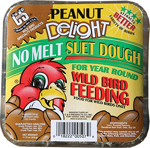CS CS12507 1175 Oz Peanut Delight Wild Bird No Melt Suet Dough