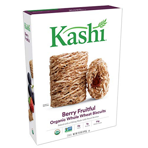 Kashi Breakfast Cereal Berry Fruitful Organic and NonGMO Project Verified 156 Oz Box
