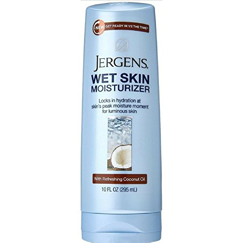 Jergens Wet Skin Moisturizer Coconut Oil 10 Ounce 295ml 3 Pack