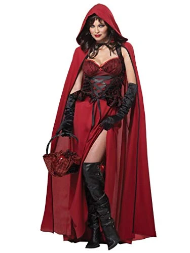 California Costumes Womens Dark Red Riding Hood Adult Red Large