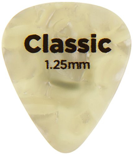 Planet Waves White Pearl Celluloid Guitar Picks 25 pack Extra Heavy
