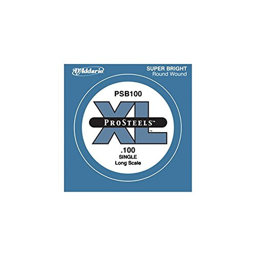 DAddario PSB100 ProSteels Bass Guitar Single String Long Scale 100