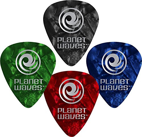 Planet Waves Black Pearl Celluloid Guitar Picks 25 pack Extra Heavy