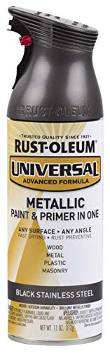 RustOleum 314558 Universal Spray Paint 11 oz Black Stainless Steel