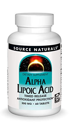 Source Naturals Alpha Lipoic Acid  Supports Healthy Sugar Metabolism Liver Function  Energy Generation  60 Timed Release Tablets