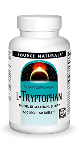Source Naturals LTryptophan 500 mg Serving Essential Amino Acid Supplement  60 Tablets