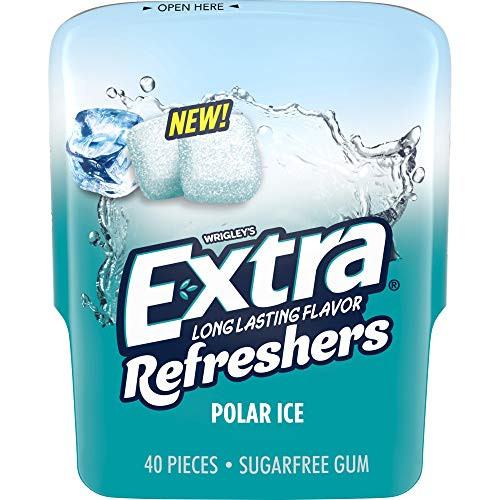 Extra Extra Refreshers Chewing Gum Polar Ice 40 Count
