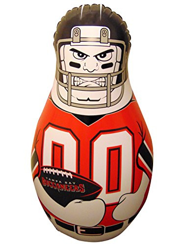Fremont Die NFL Tampa Bay Buccaneers Bop Bag Inflatable Tackle Buddy Punching Bag Standard 40 Tall Team Colors