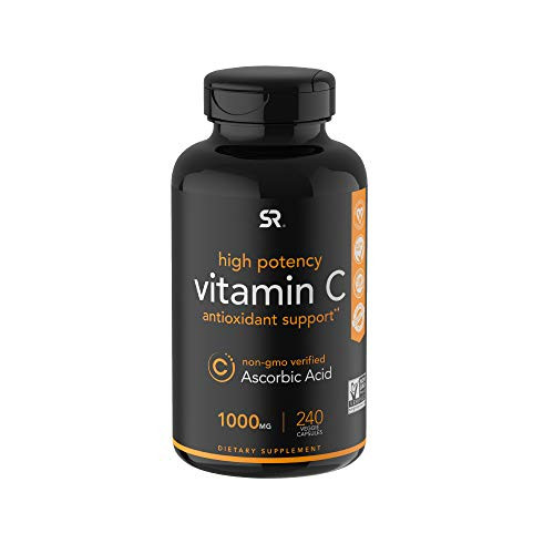 Vitamin C 1000mg 240 Veggie Capsules NonGMO Project Verified Vitamin C Supplement for Immune Support Antioxidant Protection Vitamin C 1000mg 240 Veggie Capsules NonGMO Project Verified Vitamin C Supplement for Immune Support Antioxidant Protection