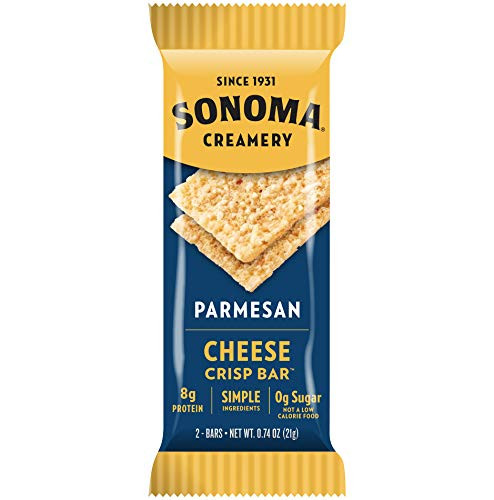 Sonoma Creamery Cheese Crisp Bars Parmesan 2Bar Packs 080 Ounce Pack of 8