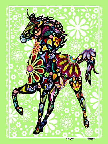 Pintoo - P1126 - The Pretty Horse - 150 Piece mini Plastic Puzzle