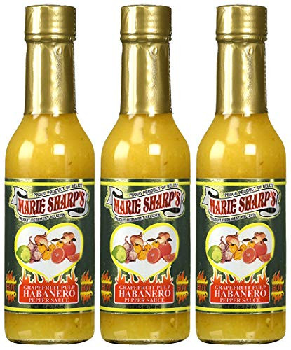 Marie Sharps Grapefruit Pulp Habanero Hot Sauce Pack of 3