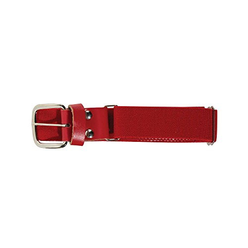 Franklin Sports Youth Baseball and Softball Belt  MLB Leather Belt  Red