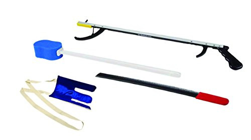 FabLife Multiple Tool Hip Kit Daily Living Aid for Hip Knee and Back Rehabilitation Including 32 Reacher Contoured Sponge Flexible Sock Aid and 24 Metal Shoehorn 860073 FabLife Multiple Tool Hip Kit Daily Living Aid for Hip Knee and Back Rehabilitation Including 32 Reacher Contoured Sponge Flexible Sock Aid and 24 Metal Shoehorn 860073