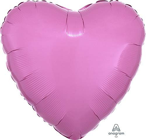 Anagram HeartMetallic Pink Foil Balloon 18 Anagram HeartMetallic Pink Foil Balloon 18