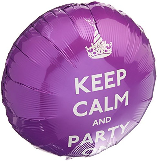 Anagram International Hx Keep Calm Party on Balloon Multicolor Anagram International Hx Keep Calm Party on Balloon Multicolor