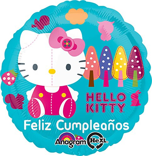 Anagram International Hello Kitty Feliz Cumpleanos Foil Balloon Pack Multicolor