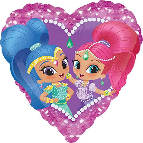 Anagram 17 Shimmer  Shine Love Foil Balloon Multicolor