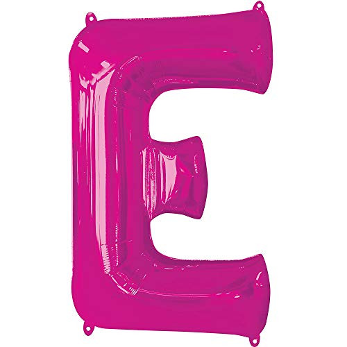Anagram Letter E Pink Foil Balloon 34