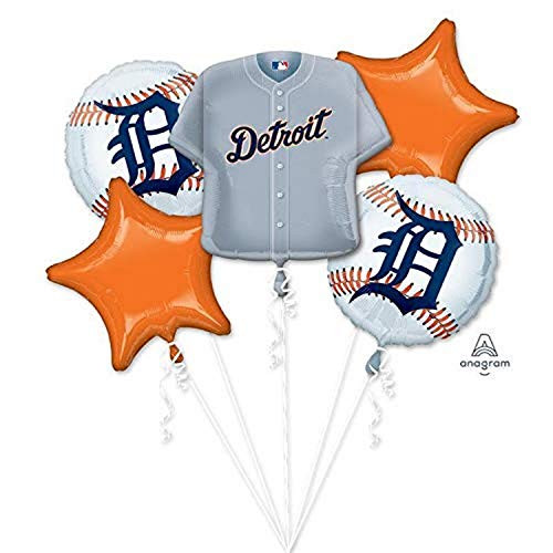 Anagram Detroit Tigers Foil Balloon Bouquet Medium Multicolor