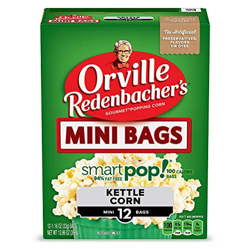 Orville Redenbachers SmartPop Kettle Corn Popcorn 116 Ounce Single Serve Bag 12Count