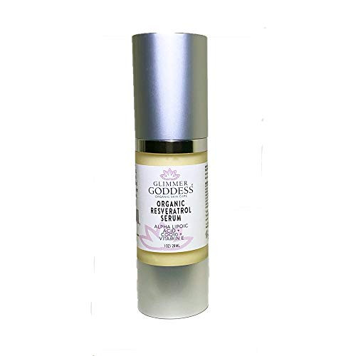 Organic Resveratrol Firming Face Serum  CoQ10 Alpha Lipoic Acid  Vitamin E  Antioxidant Anti Aging Skin Care Solution