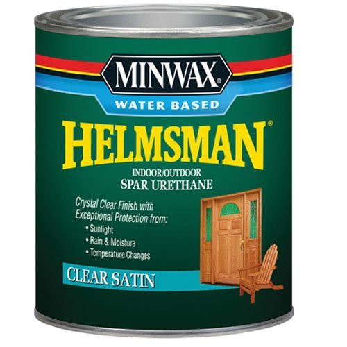 Minwax 630520444 Water Based Helmsman Spar Urethane quart Satin