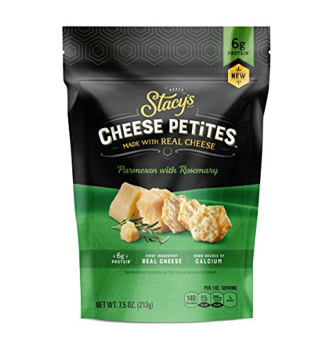 Stacys Cheese Petites Cheese Snack Parmesan  Rosemary 75 Ounce Bag 2 Pack