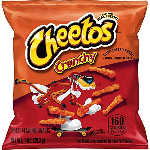 Cheetos Crunchy Cheese Flavored Snacks 1 Ounce Pack of 104