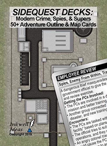 Inkwell Ideas Sidequest Decks Modern Crime Spies  Supers