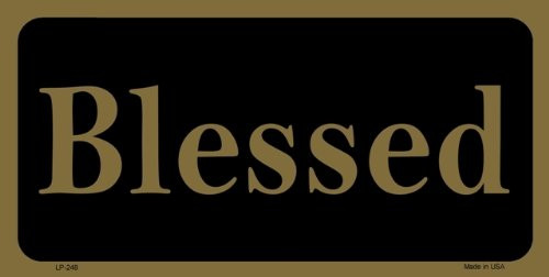 Smart Blonde LP248 Blessed Metal Vanity Novelty License Plate Tag Sign Smart Blonde LP248 Blessed Metal Vanity Novelty License Plate Tag Sign