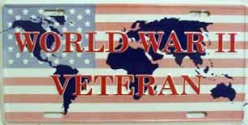 Smart Blonde World War II Veteran Novelty Vanity Metal License Plate Tag Sign