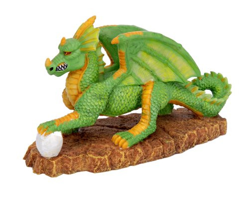 Pennplax Green Dragon Aquarium Resin Ornament Medium