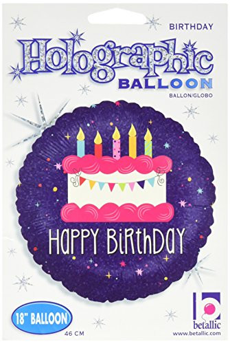 Betallic Bday Banner Foil Balloon 18 Multicolor