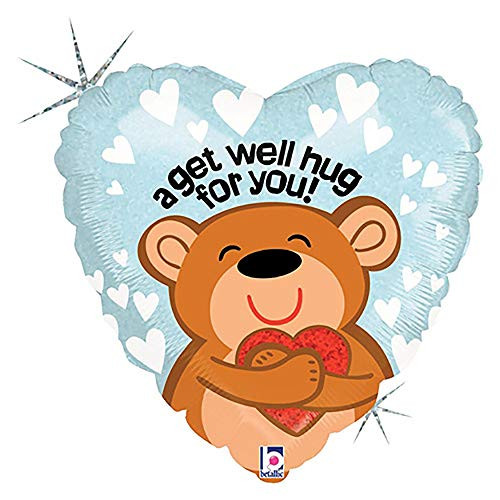 Betallic 18 Big Hug Get Well Foil Balloon Multicolor