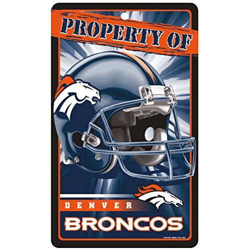 WinCraft NFL Denver Broncos ChampProp of Sign 725 x 12 Black