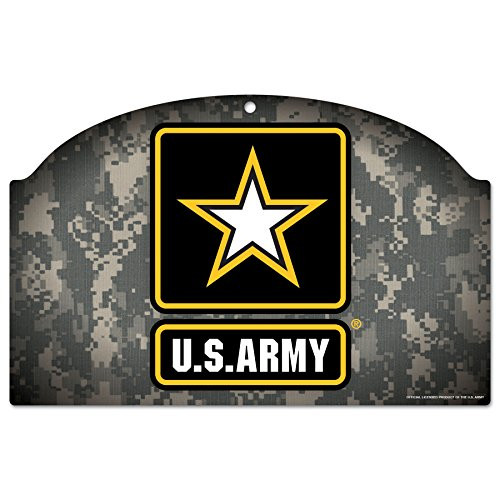 WinCraft United States Military US Army Wood Sign 11 by 17 US Army Wood Sign Numerous One Size