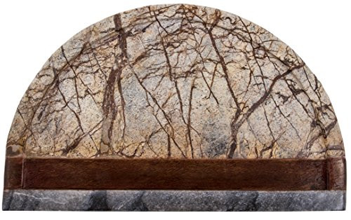 Thirstystone Forest Marble and Sheesham Wood Serving Board, Brown
