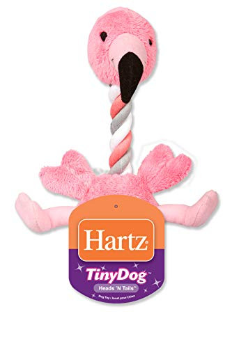 Hartz Tiny Dog Heads n Tails Plush Rope Dog Toy  Color and Toy Design May Vary