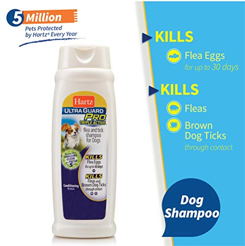 Hartz UltraGuard Plus Flea  Tick Shampoo for Dogs with Soothing Aloe