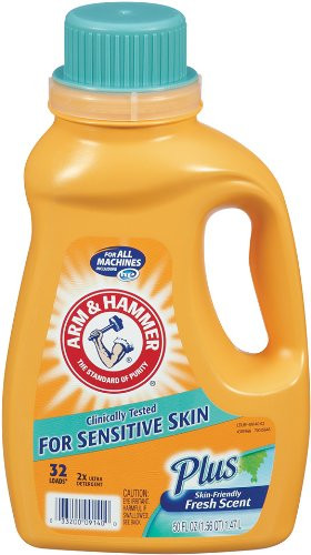 Arm  Hammer Liquid Laundry Dual He Sensitive Skin Plus Scent 50 Fluid Ounce