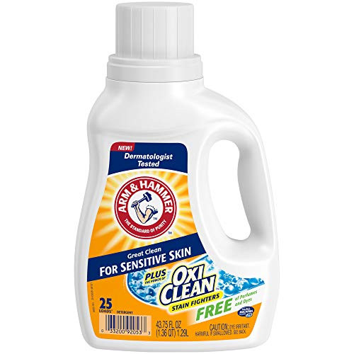 Arm  Hammer Plus OxiClean Free  Clear Sensitive Skin Liquid Laundry Detergent 25 Loads
