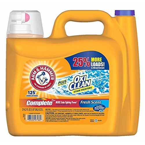 Arm  Hammer Complete with Oxi Clean Liquid Laundry Detergent 2142 Fluid Ounce